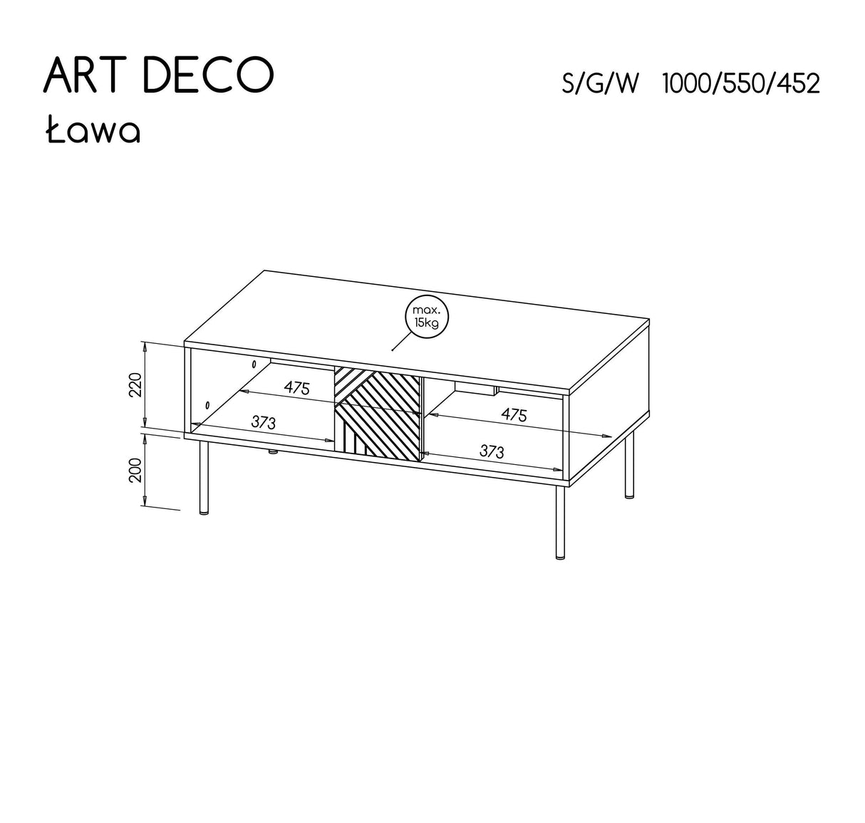 Žurnalinis staliukas HA5719