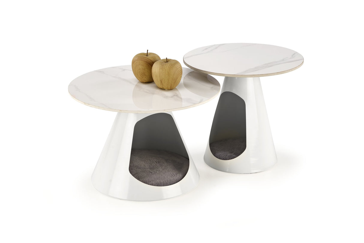 Žurnalinių staliukų komplektas Marble Haven