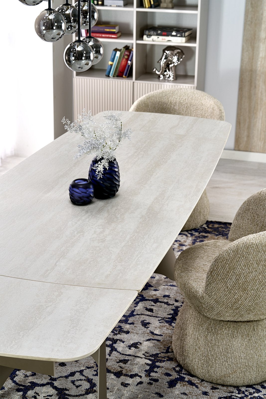 Išskleidžiamas valgomojo stalas Travertine Harmony