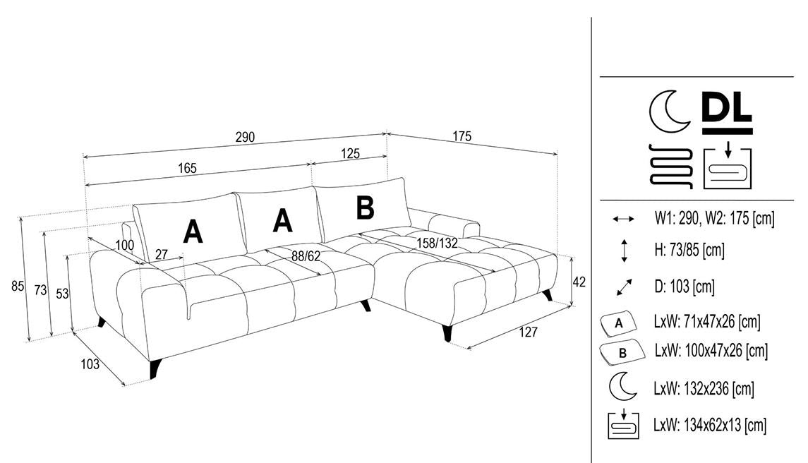 Minkštas kampas BE181