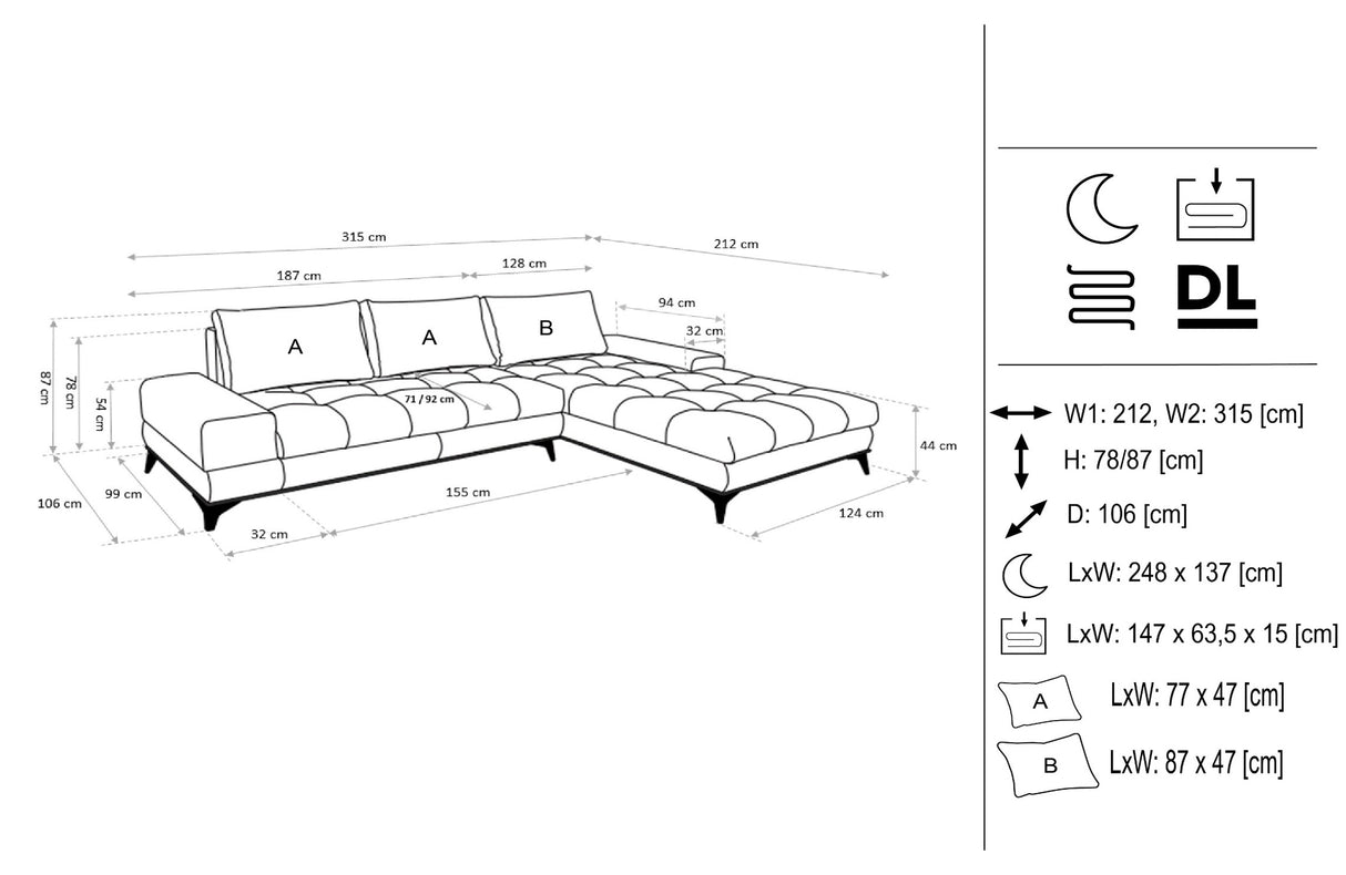Minkštas kampas BE165