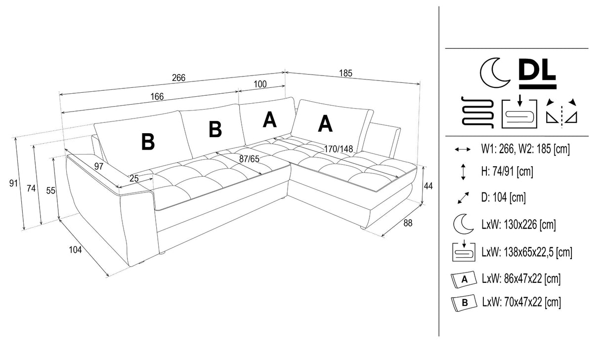 Minkštas kampas BE001