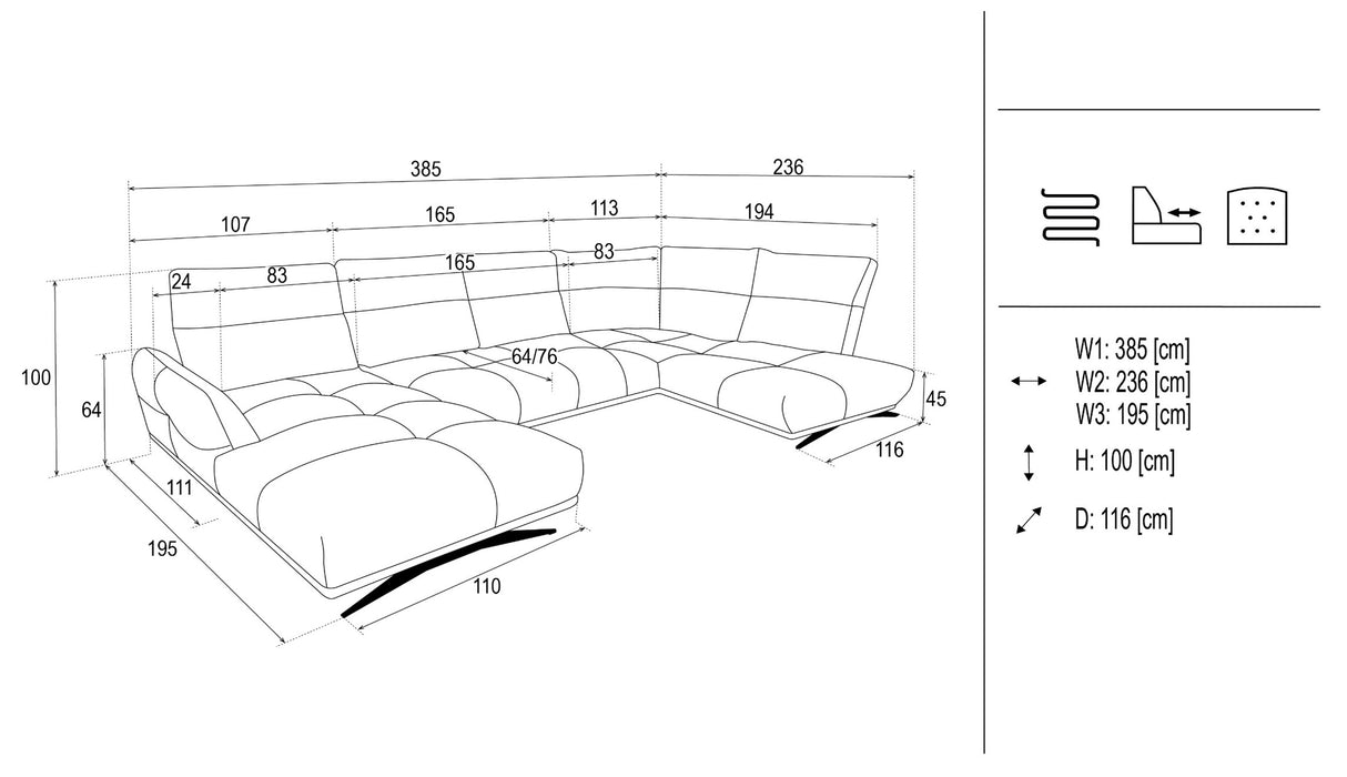 Minkštas kampas BE172