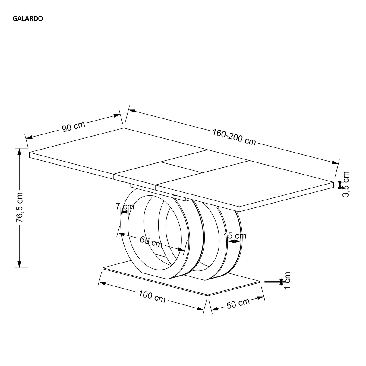 Valgomojo stalas HA8367