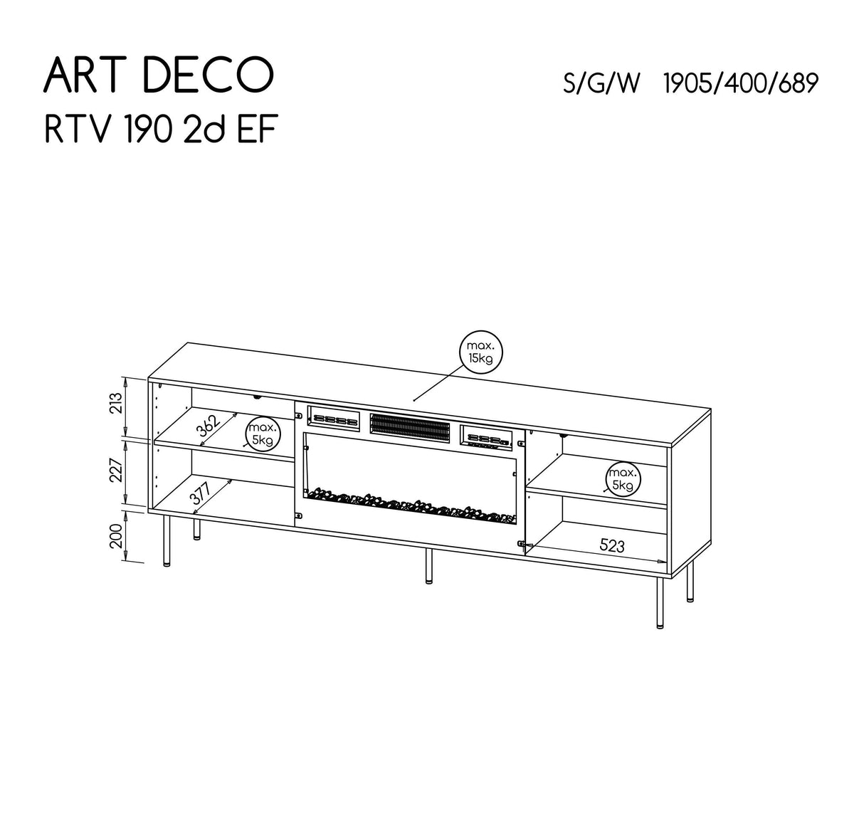 TV spintelė HA6845