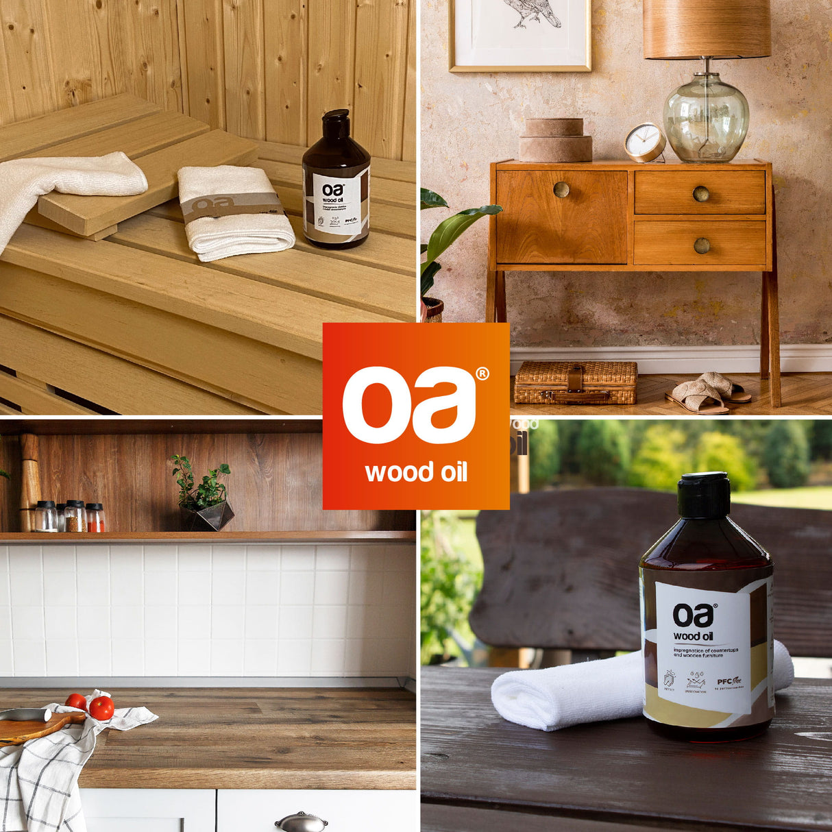 OA wood oil 250 ml medžio impregnantas