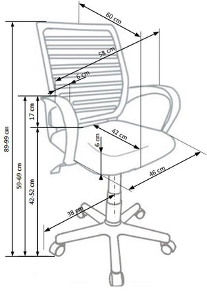 Biuro kėdė HA1911