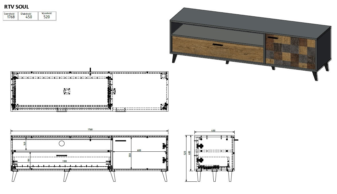 TV spintelė HA8066