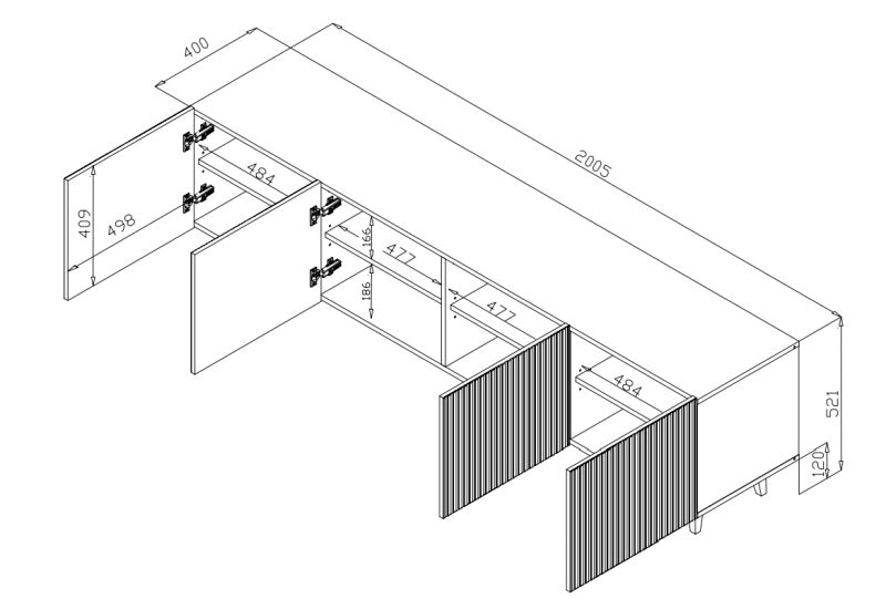 TV spintelė HA2544