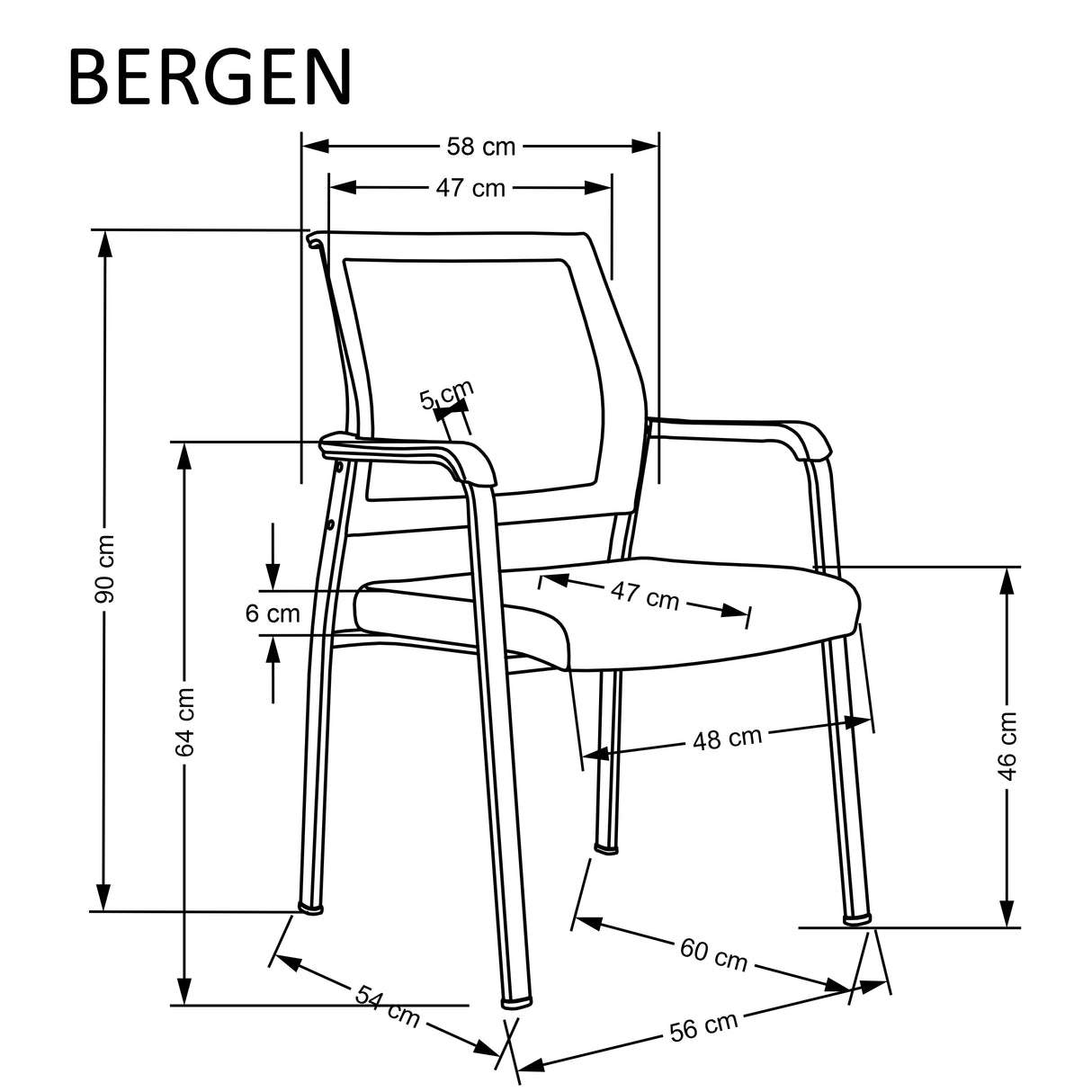 Biuro kėdė HA8909